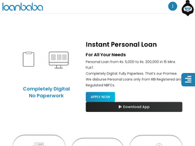 'loanbaba.com' screenshot