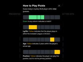 'mlbpickle.com' screenshot