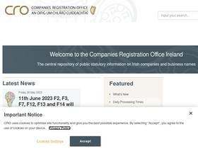 'cro.ie' screenshot