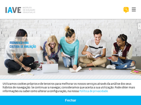 'iave.pt' screenshot