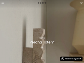 cerio.cl homepage screenshot