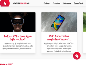 'dotekomanie.cz' screenshot