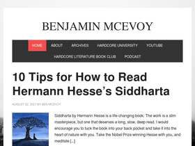 'benjaminmcevoy.com' screenshot