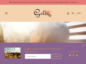 goldiessoap.com homepage screenshot