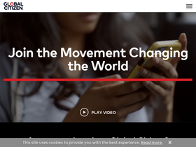 'globalcitizen.org' screenshot