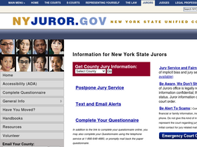 'nyjuror.gov' screenshot