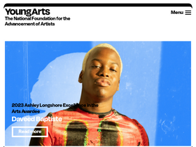 'youngarts.org' screenshot