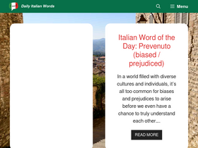 'dailyitalianwords.com' screenshot