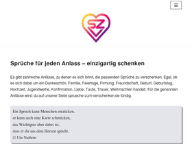 'sprueche-zum-verschenken.de' screenshot