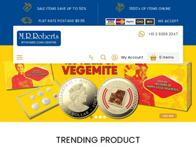 'wynyardcoins.com.au' screenshot