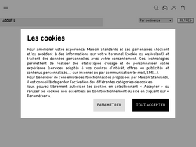 'maisonstandards.com' screenshot