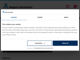 'regionstockholm.se' screenshot