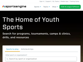 'sportsengine.com' screenshot