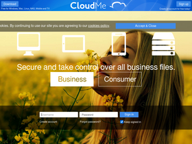 'cloudme.com' screenshot
