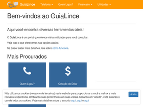 'guialince.com.br' screenshot