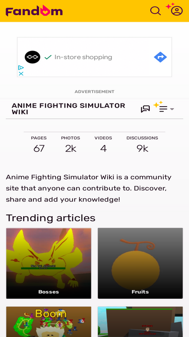 Bosses, Anime Fighting Simulator Wiki