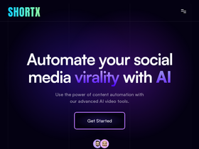 Screenshot of shortx.ai
