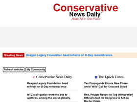 'conservativenewsdaily.net' screenshot