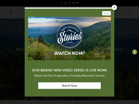 'visitmysmokies.com' screenshot
