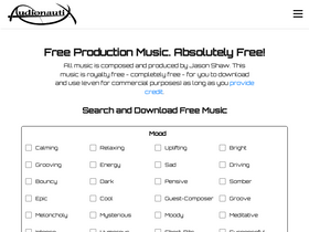 'audionautix.com' screenshot