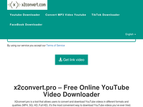 'x2convert.pro' screenshot