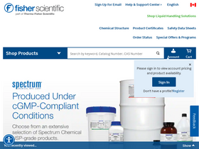 'fishersci.ca' screenshot