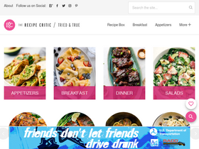 'therecipecritic.com' screenshot