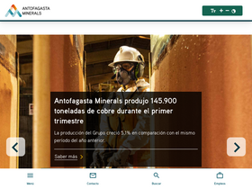 'aminerals.cl' screenshot