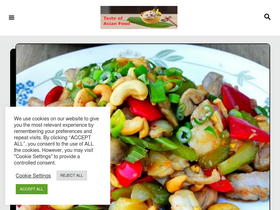 'tasteasianfood.com' screenshot