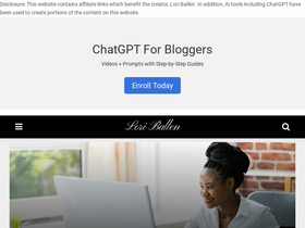 'loriballen.com' screenshot