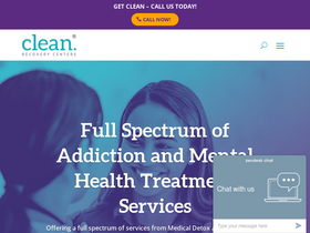 'cleanrecoverycenters.com' screenshot