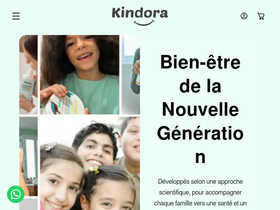 Kindora homepage screenshot