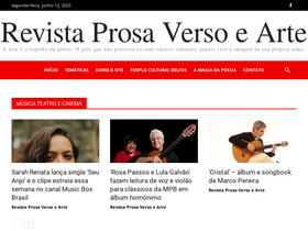 'revistaprosaversoearte.com' screenshot