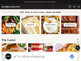 'thefoodcharlatan.com' screenshot