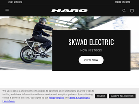 'harobikes.com' screenshot