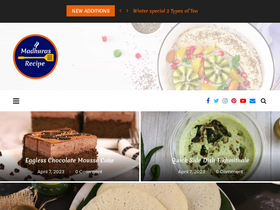 'madhurasrecipe.com' screenshot