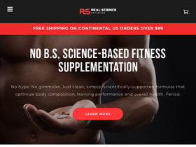 'realscienceathletics.com' screenshot