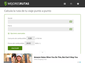 'mejoresrutas.com' screenshot