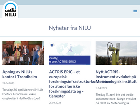 'nilu.no' screenshot