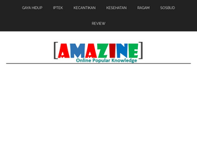 'amazine.co' screenshot