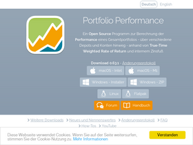'portfolio-performance.info' screenshot