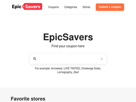 'epicsavers.com' screenshot