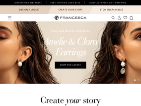 'francesca.com.au' screenshot