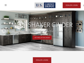 'uscabinetdepot.com' screenshot