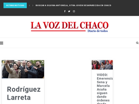 'diariolavozdelchaco.com' screenshot