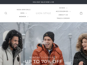 Thelionstyle website screenshot