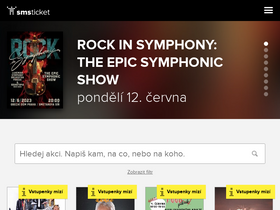 'smsticket.cz' screenshot