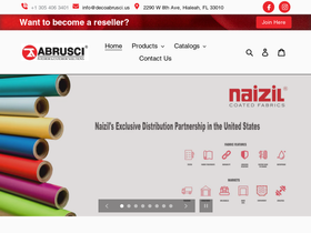 abruscisupplier.com homepage screenshot
