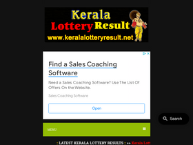 'keralalotteryresult.net' screenshot