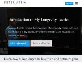 'peterattiamd.com' screenshot